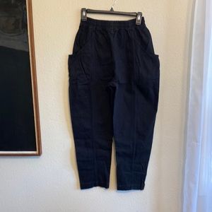 Elizabeth Suzann Clyde pants in black cotton twill  size 4-S